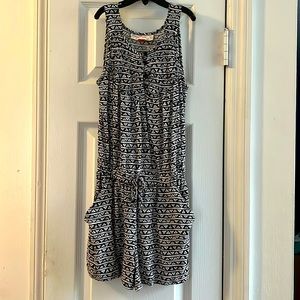 Girls Red Camel Romper